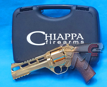 BO Chiappa Rhino 60DS .357 Magnum Co2 Revolver 18K Real Gold Ver. ( Limited Edition ) - Click Image to Close